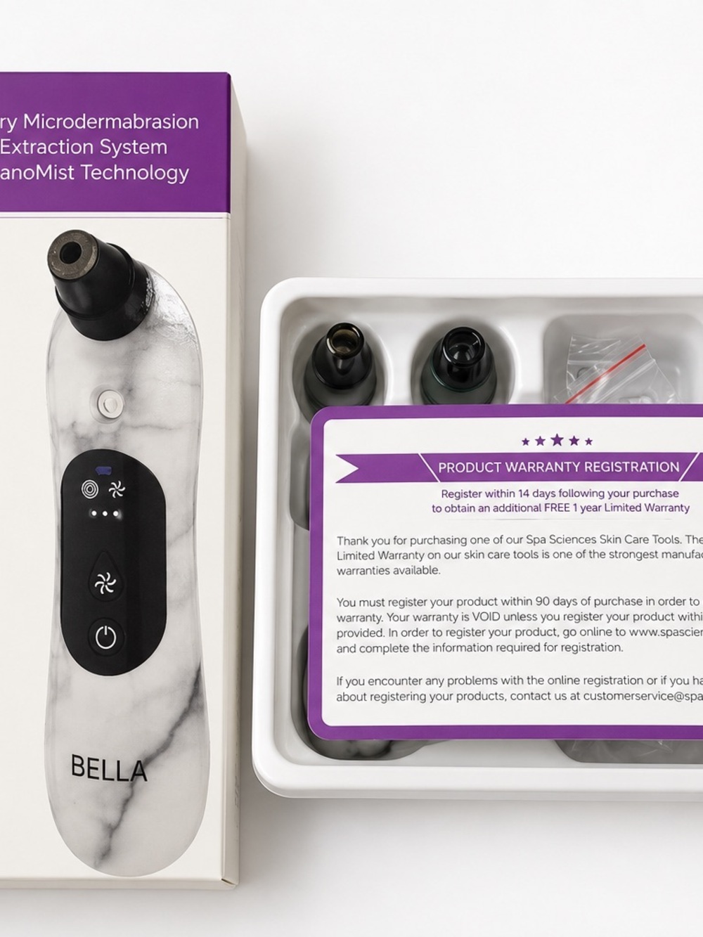 SPA Sciences BELLA | NWT Microdermabrasion Device White & Black - Picture 4 of 8